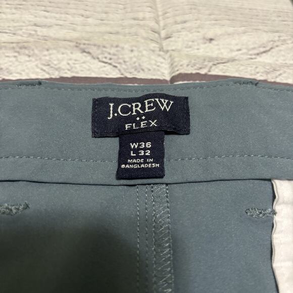J.Crew Flex Chino Pants Mens Size 36x32 Blue Slim Fit Casual Comfort - Picture 8 of 11